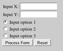 Bash shell script form example