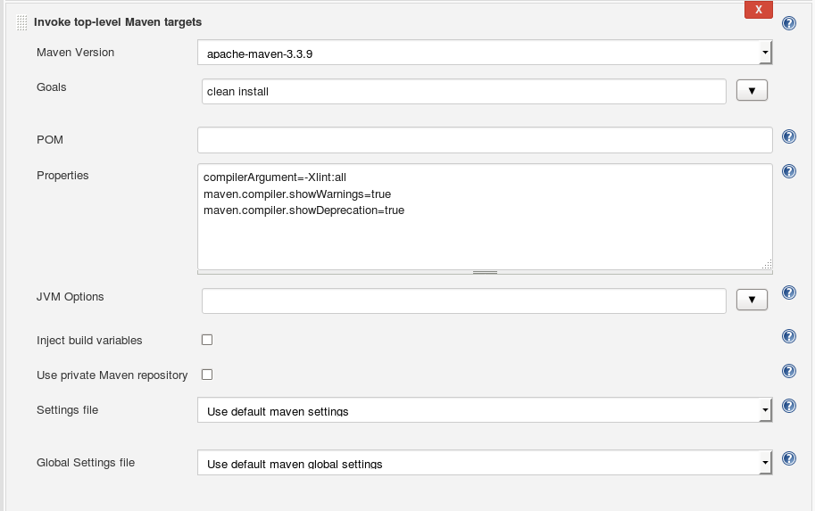 Jenkins Java Maven configuration